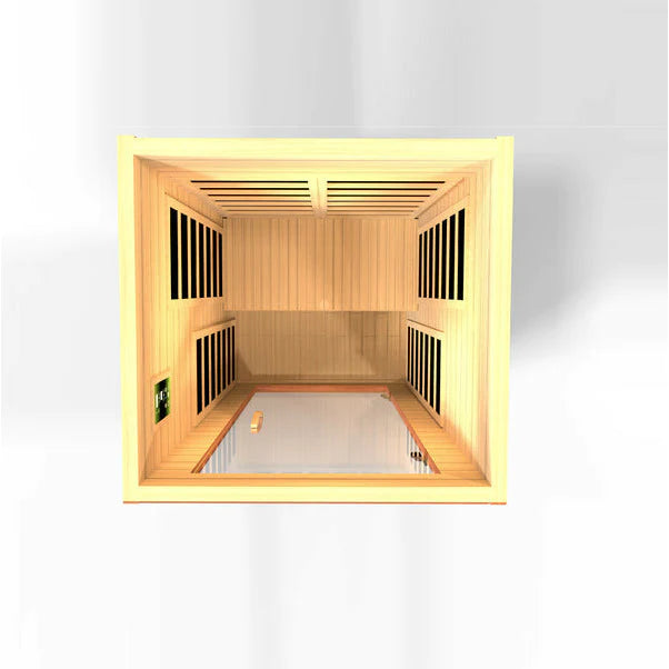 DYNAMIC SAUNAS AVILA 1-2-PERSON LOW EMF (UNDER 8MG) FAR INFRARED SAUNA (CANADIAN HEMLOCK)