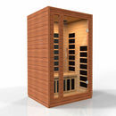 DYNAMIC SAUNAS CARDOBA 2-PERSON LOW EMF (UNDER 8MG) FAR INFRARED SAUNA (CANADIAN HEMLOCK)