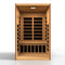 DYNAMIC SAUNAS SANTIAGO ELITE 2-PERSON ULTRA LOW EMF (UNDER 3MG) FAR INFRARED SAUNA (CANADIAN HEMLOCK)