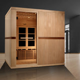 DYNAMIC SAUNAS CATALONIA 8-PERSON ULTRA LOW EMF (UNDER 3MG) FAR INFRARED SAUNA (CANADIAN HEMLOCK)