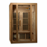 GOLDEN DESIGNS MAXXUS SEATTLE 2-PERSON LOW EMF (UNDER 8MG) FAR INFRARED SAUNA MX-J206-01