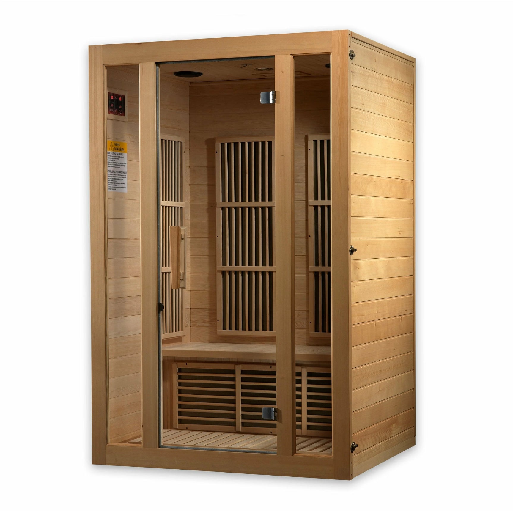 GOLDEN DESIGNS MAXXUS SEATTLE 2-PERSON LOW EMF (UNDER 8MG) FAR INFRARED SAUNA MX-J206-01