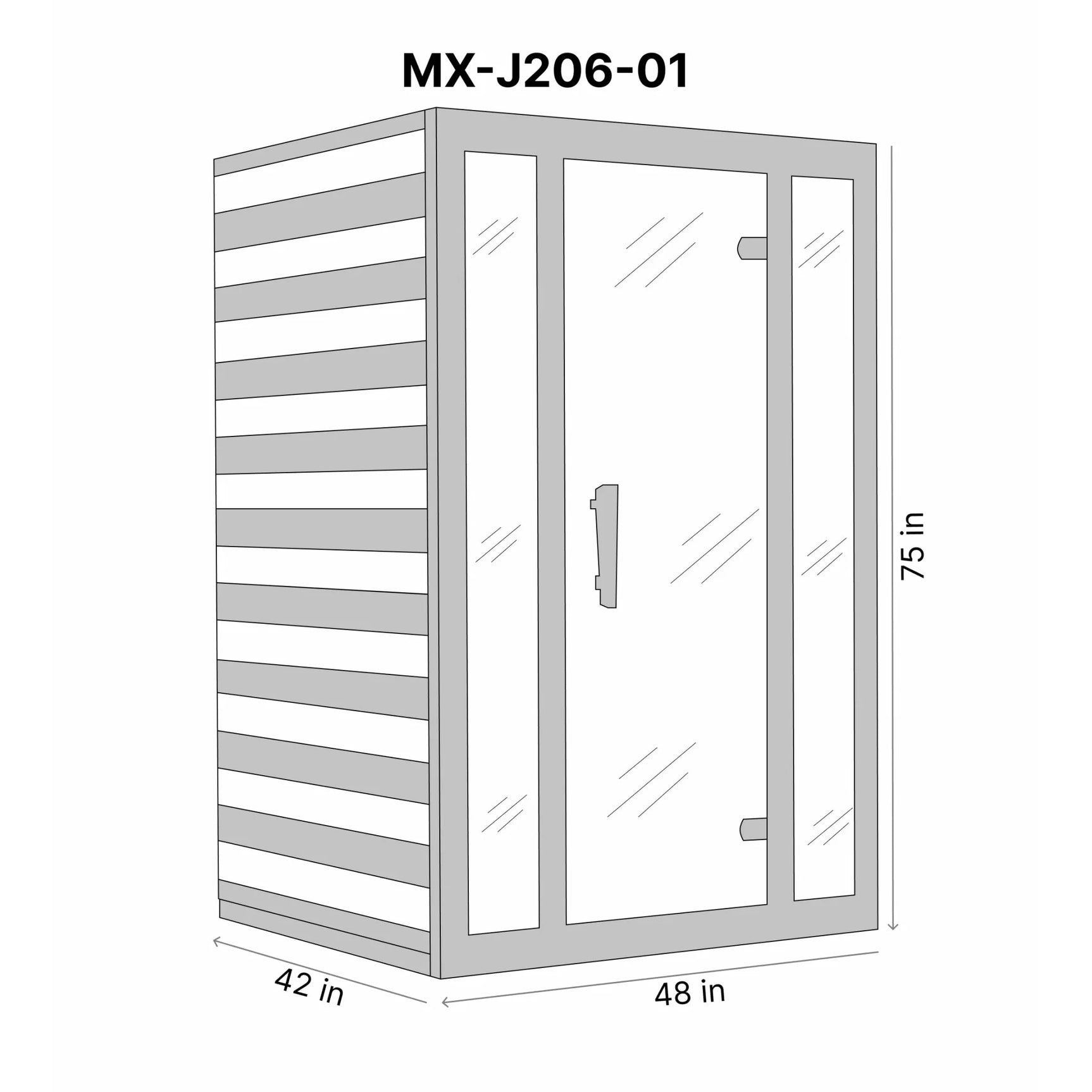 GOLDEN DESIGNS MAXXUS SEATTLE 2-PERSON LOW EMF (UNDER 8MG) FAR INFRARED SAUNA MX-J206-01