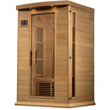 GOLDEN DESIGNS MAXXUS 2-PERSON NEAR ZERO EMF (UNDER 2MG) FAR INFRARED SAUNA