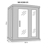 Golden Designs MAXXUS 3-PERSON LOW EMF (UNDER 8MG) FAR INFRARED SAUNA