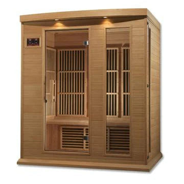 Golden Designs MAXXUS 3-PERSON LOW EMF (UNDER 8MG) FAR INFRARED SAUNA